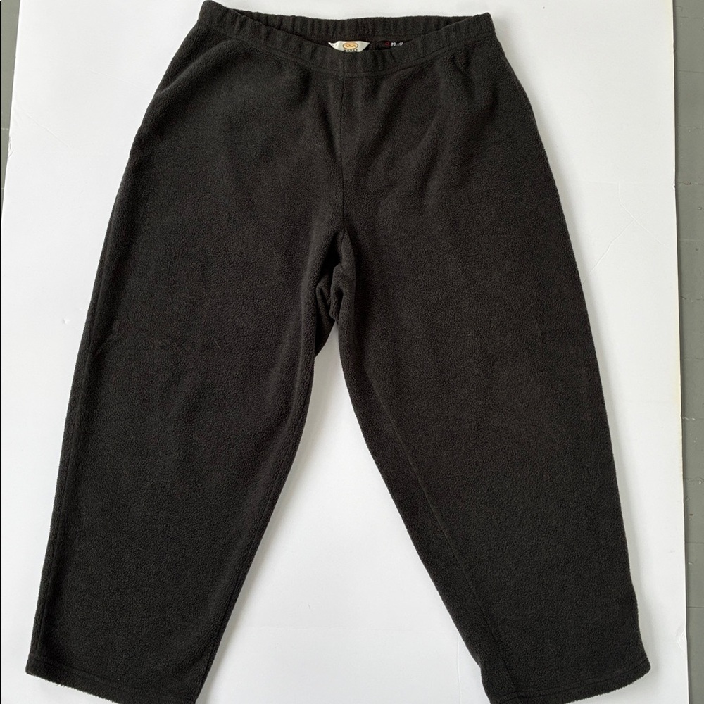 Talbots Women's Polartec Charcoal Gray Relaxed Fleece Pants 2X Petite